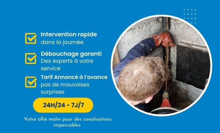 Débouchage canalisation Villaudric 31620 en urgence 24h 24 PVFS